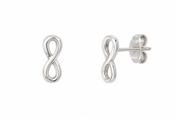 Orecchini Lo Scrigno Gioielli Donna in Oro bianco INFINITO 1.33 FRED - INFINITO 1.33 FRED